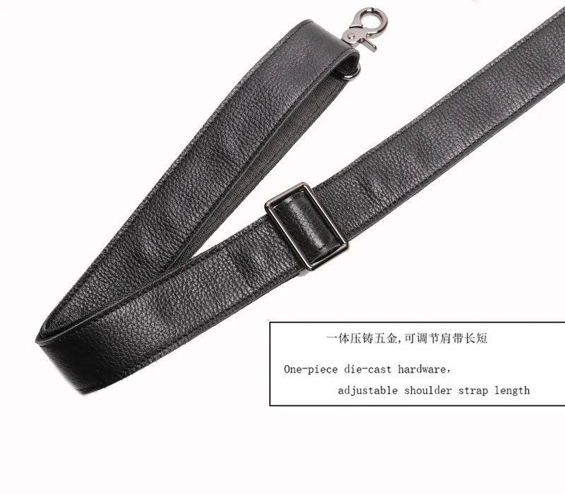 Men's Genuine Leather Handheld Bag, - Ghoddosh