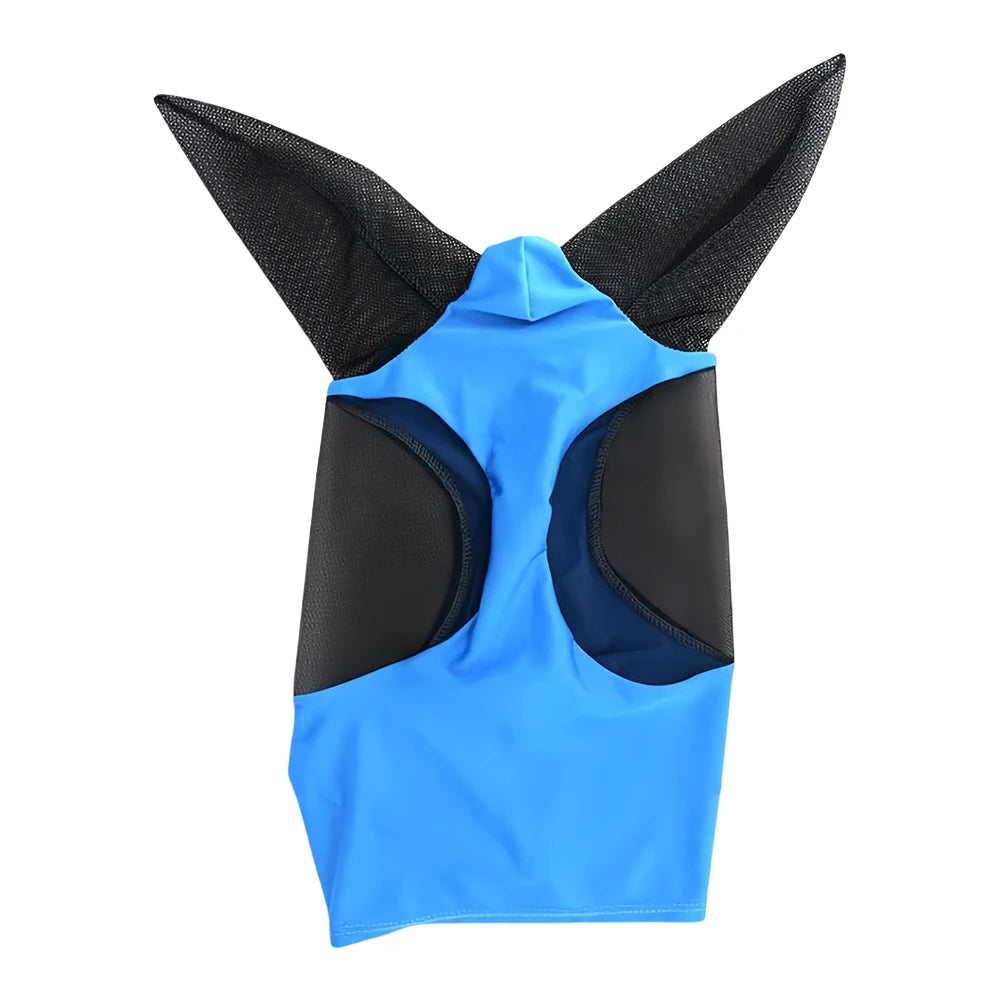 Anti Fly Stretchy Knitted Mesh Mask Breathable Anti Mosquito Mask Anti-Worms Horse Flying Mask Horse Riding Equestrian Equipment