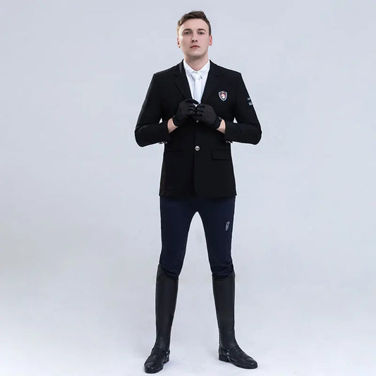 Black Equestrian / Horse Riding Jacket for Male Riders 