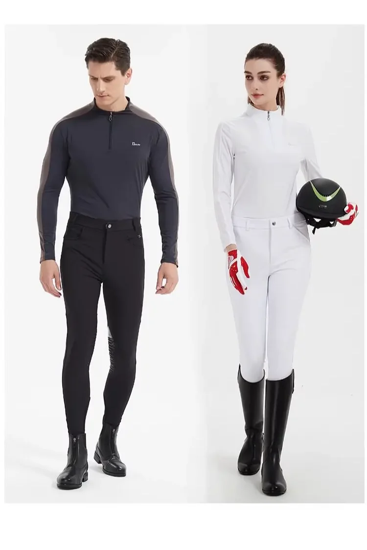 Equestrian Breathable Sun Protection Tops ,  Horse Riding Summer Shirts For Women  @ ghoddosh.com