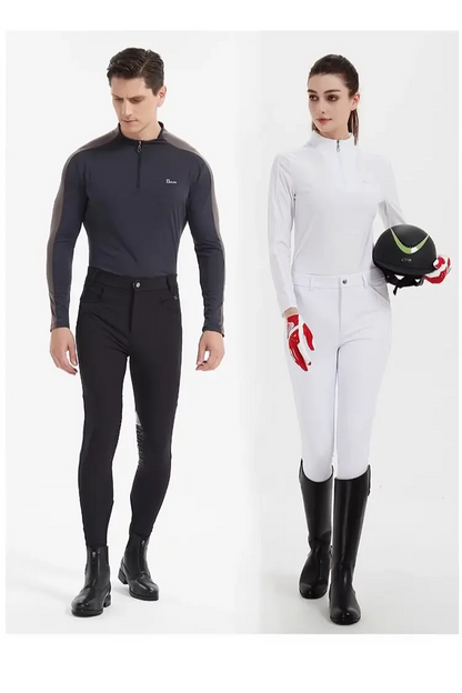 Equestrian Breathable Sun Protection Tops ,  Horse Riding Summer Shirts For Women  @ ghoddosh.com