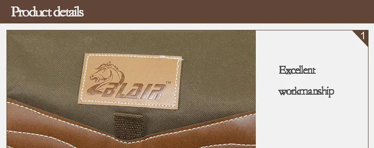Equestrian Oxford Cloth Waterproof Riding Saddle Bag - Ghoddosh