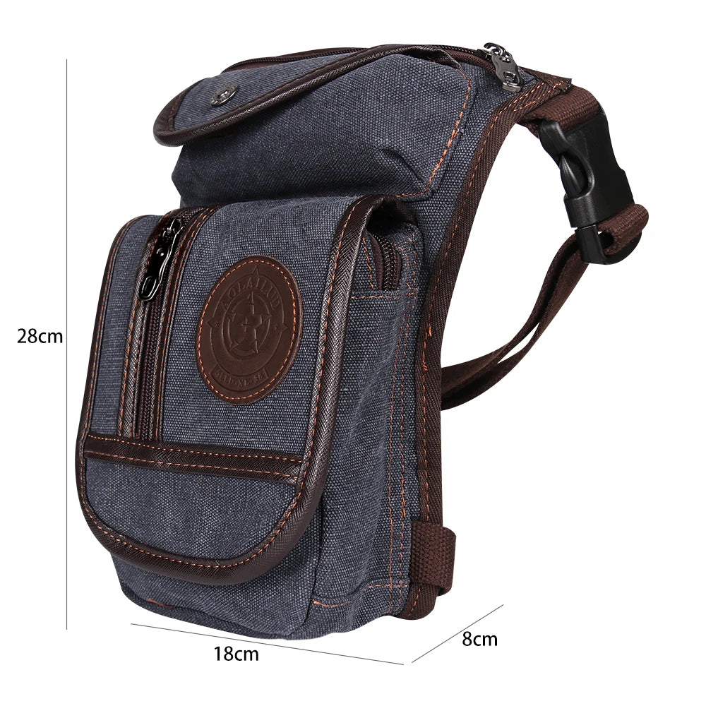 Portable Equestrian Drop Leg Bag – High-Capacity Nylon Riding Waist Pack for Outdoor Use