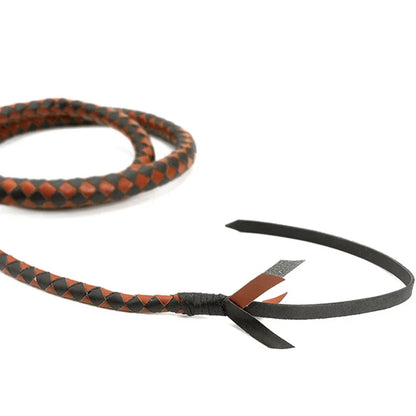 Equestrian  high quality , 240CM Genuine Leather Horse Whip . Ghoddosh