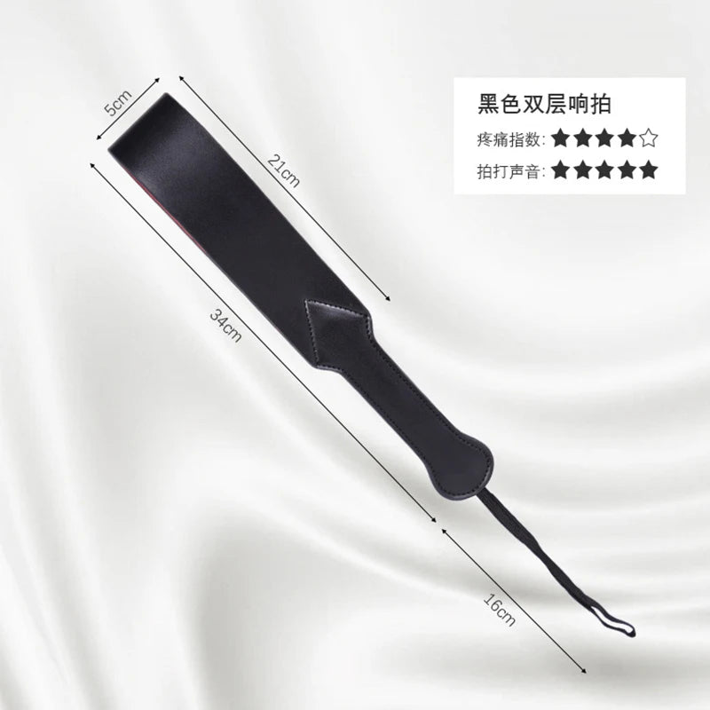 Equestrian / Horse Riding High Quality Pu Leather Paddle Horse Whip