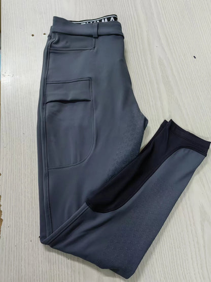 Professional Men's Equestrian Pants / Full Silicone Anti-Slip Horse Riding Pants . Ghoddosh