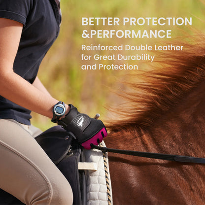 Horse Riding Gloves / Women Mesh Breathable Lightweight . Ghoddosh 