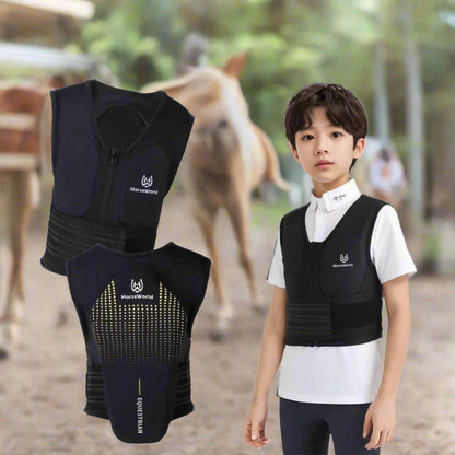 Kids' Equestrian Protective Vest – Unisex Horse Riding Body Armor