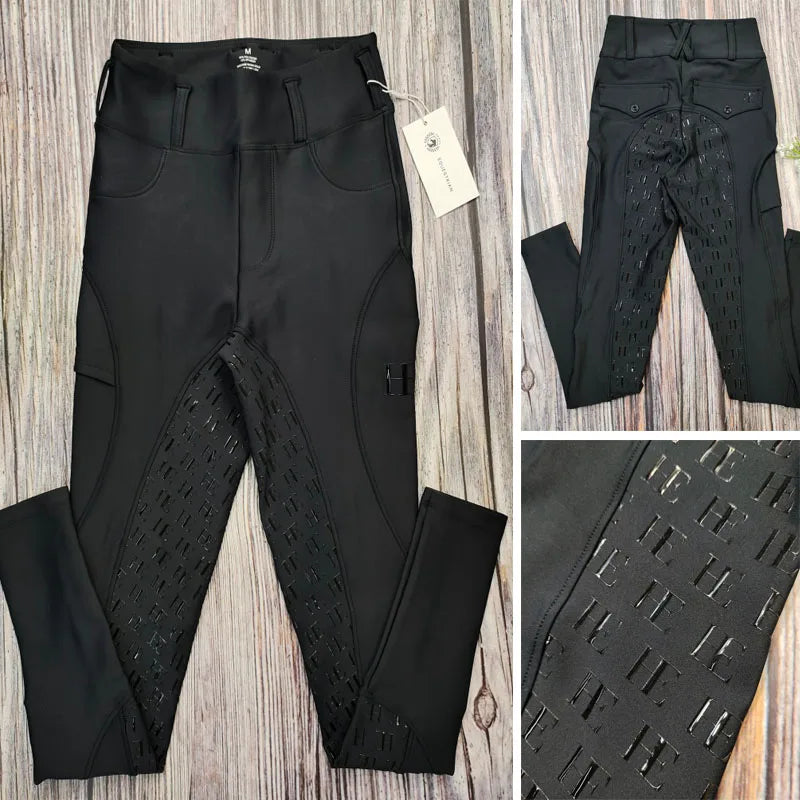 Western Full Seat  Horse Riding Tights with Pocket  - Ghoddosh