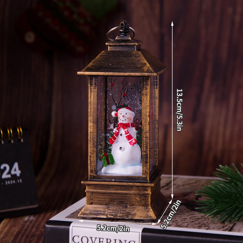 1PC  Christmas Square Wind Light - Night Light Christmas  Desktop Decorative Light Box @ghoddosh.com