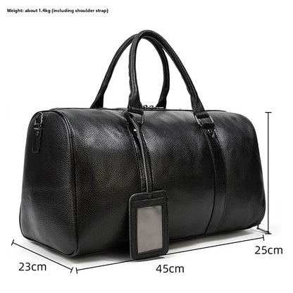 Luxury Genuine Leather Men  Women   Cow Leather Bag - Ghoddosh