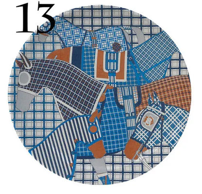 Jungle Horse Series Decorative Plates -  European-Style Round Ceramic Shapes @ghoddosh.com