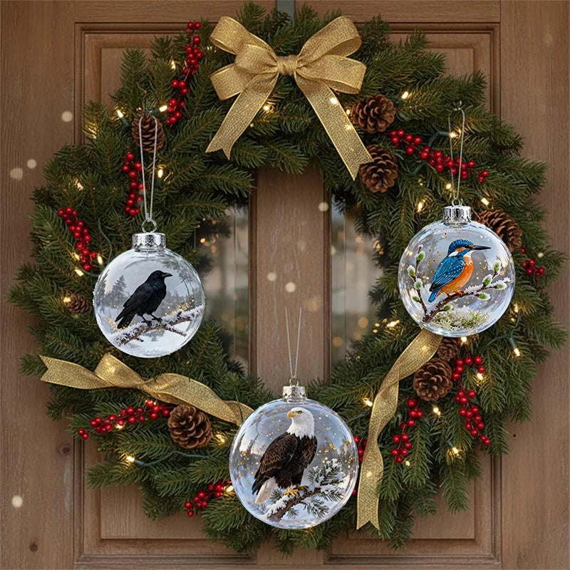 Nature's Birds Clear Christmas Ornament, Hummingbird Christmas Tree Ornaments @ghoddosh.com
