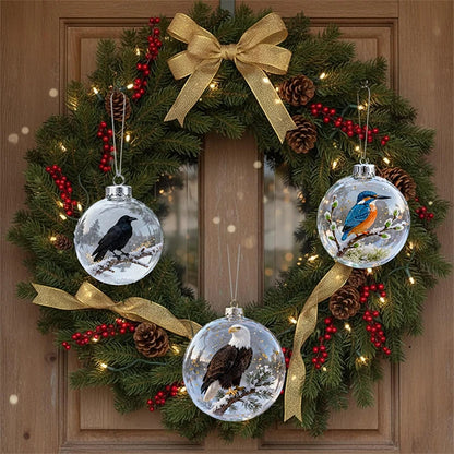Nature's Birds Clear Christmas Ornament, Hummingbird Christmas Tree Ornaments @ghoddosh.com