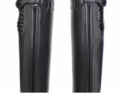 Genuine Leather Professional Equestrian Boots /Horse Riding Cowhide Long Boots