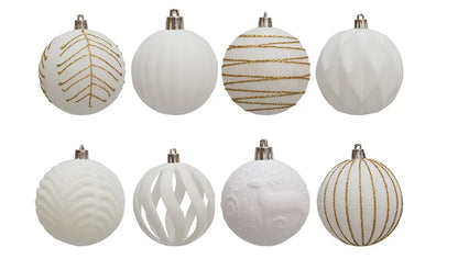 6/12pcs 6cm Wine Red Christmas Ball Ornaments / Available in Dark Green / White Christmas Tree Party Decoration @ghoddosh.com