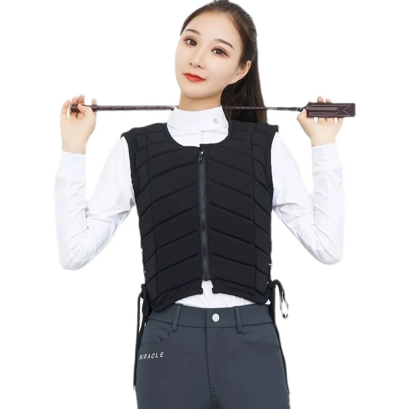 Thickened Equestrian Protective Vest – Safety Riding Armor for Kids & Adults

