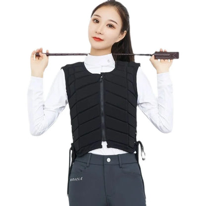 Thickened Equestrian Protective Vest – Safety Riding Armor for Kids & Adults

