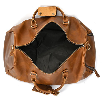 Luxury Genuine cow Leather Equipment Travel Bag - Ghoddosh 