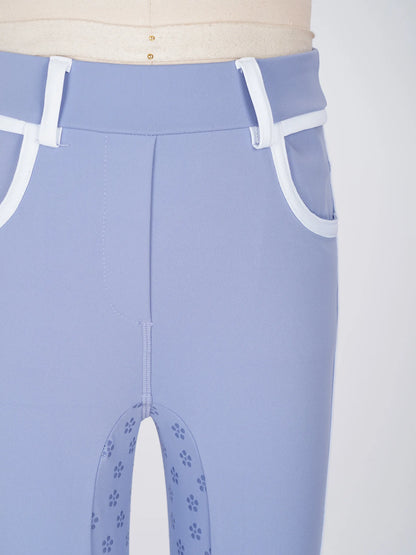 Girls Full Seat Equestrian Leggings  Non-Slip Horse Riding Pants with Pockets @ ghoddosh.com