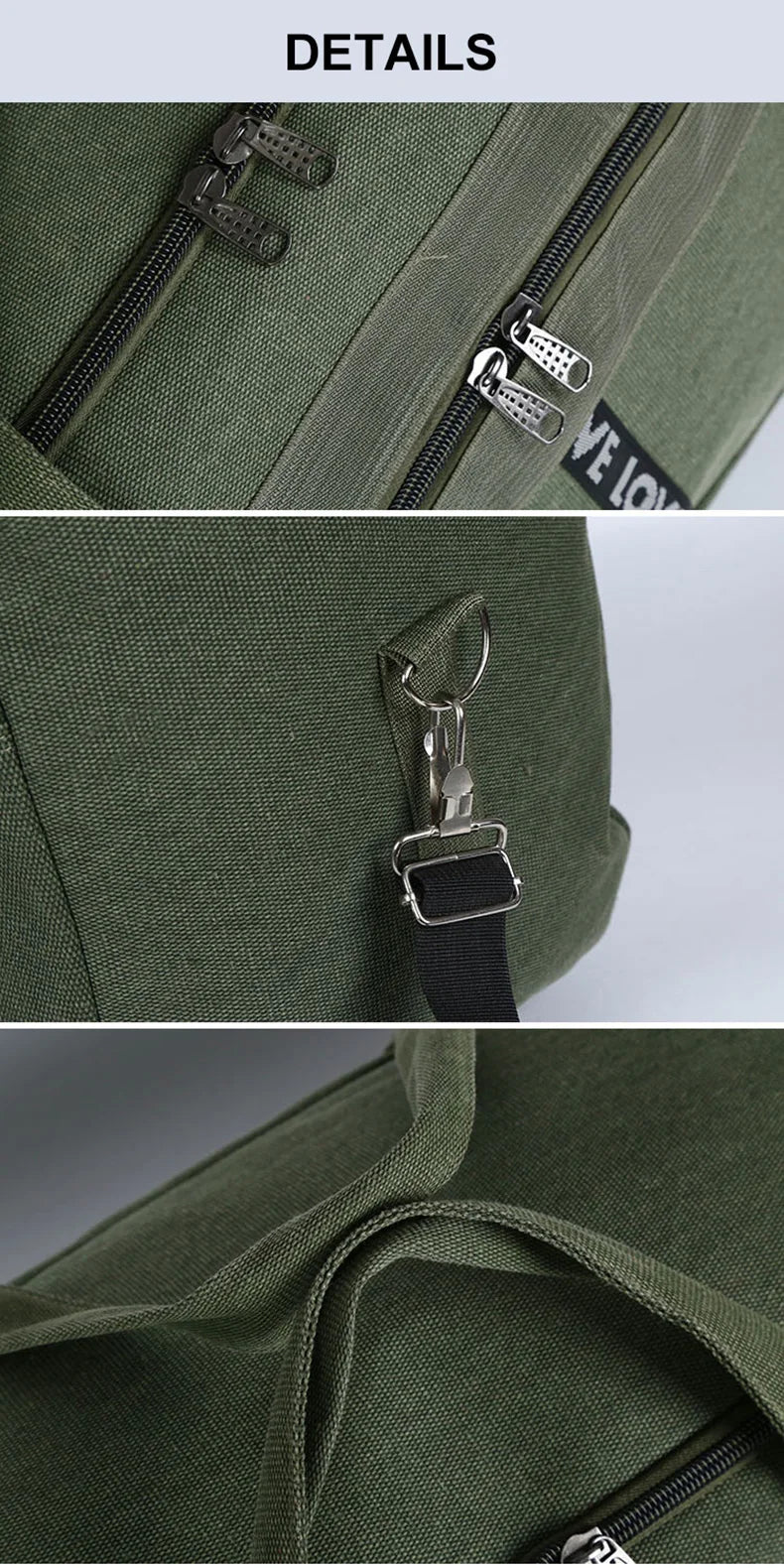 Large Canvas Waterproof  Duffel HandBag