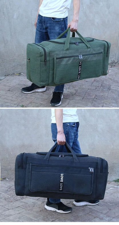 Large Canvas Waterproof  Duffel HandBag