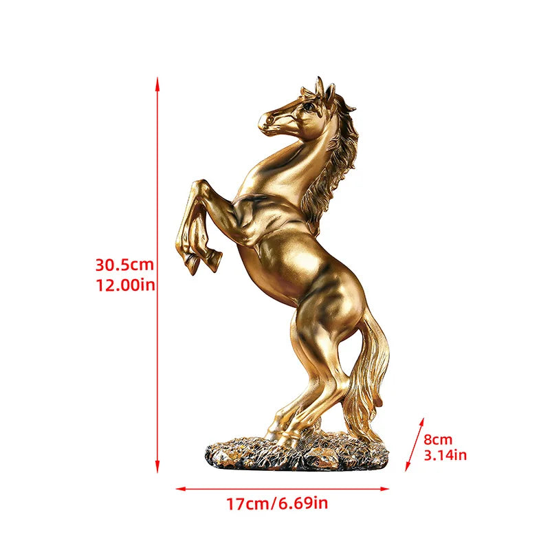 European Style Home Resin Horse Statue, Horsey Decoration @ghoddosh.com