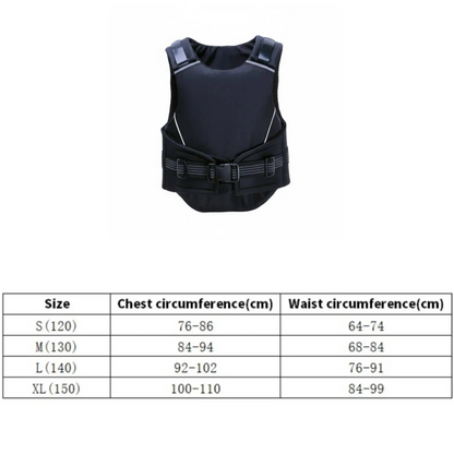 Impact-Resistant Horse Riding Protective Vest  Flexible Body Guard with Quick-Release Buckles for Equestrian Jumping & Stable Work @  ghoddosh.com