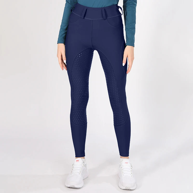 Horse Riding Pants  Women Equestrian  Full Seat Silicone Breeches - Ghoddosh