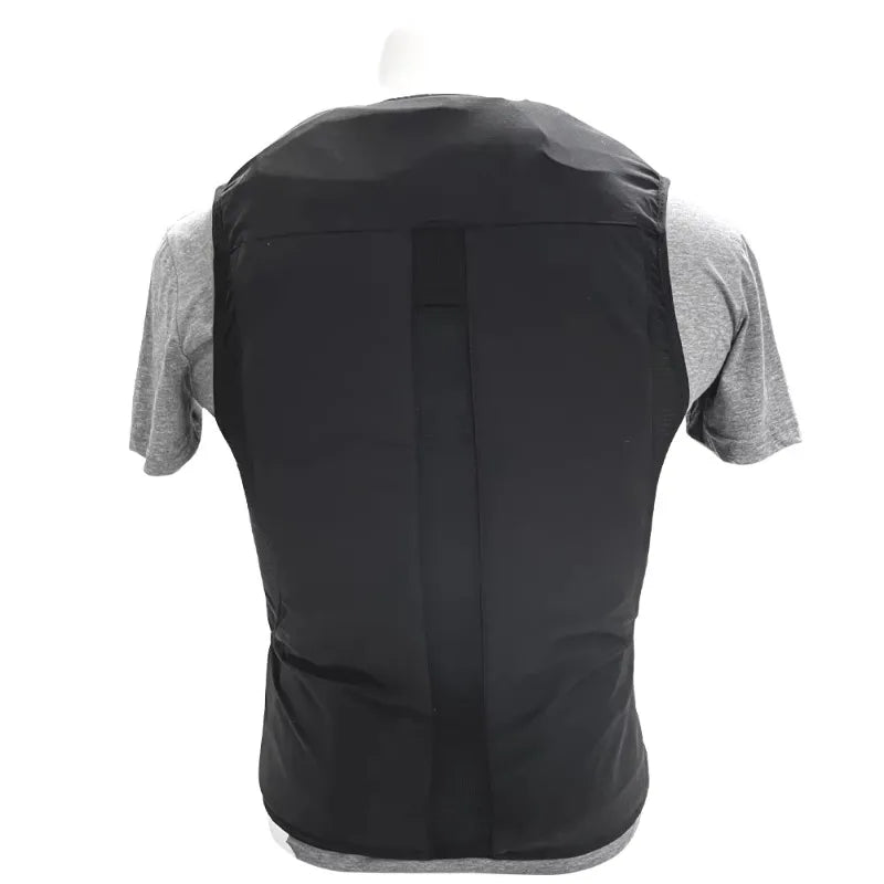Black and gray life Equestrian vest on a white background , ghoddosh.com