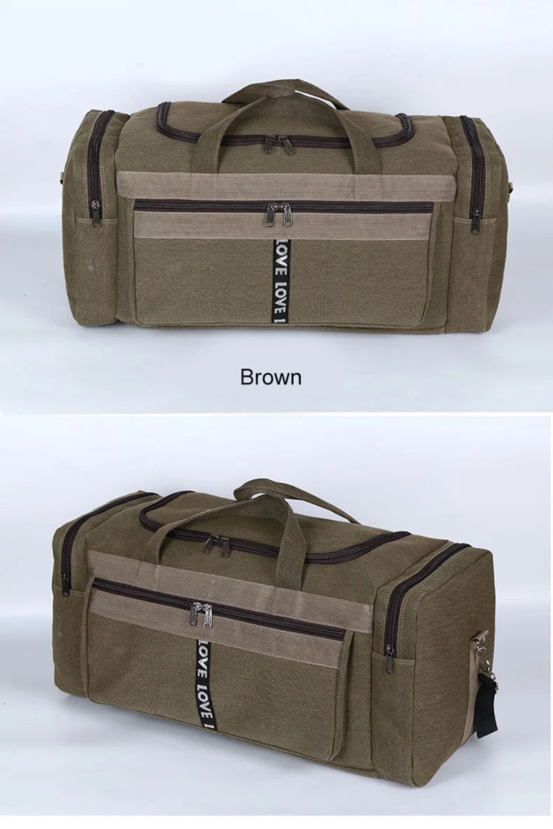 Large Canvas Waterproof  Duffel HandBag