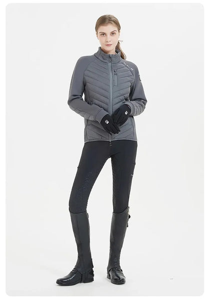Hello Horse Unisex Equestrian  warm , Lightweight , Horse Riding Training Jacket With Stirrups Zip Shape @ ghoddosh.com