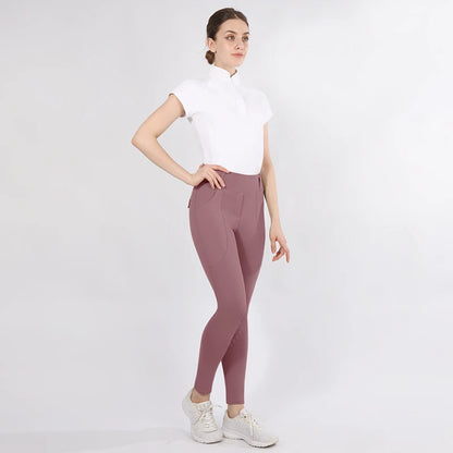 Western Full Seat  Horse Riding Tights with Pocket  - Ghoddosh