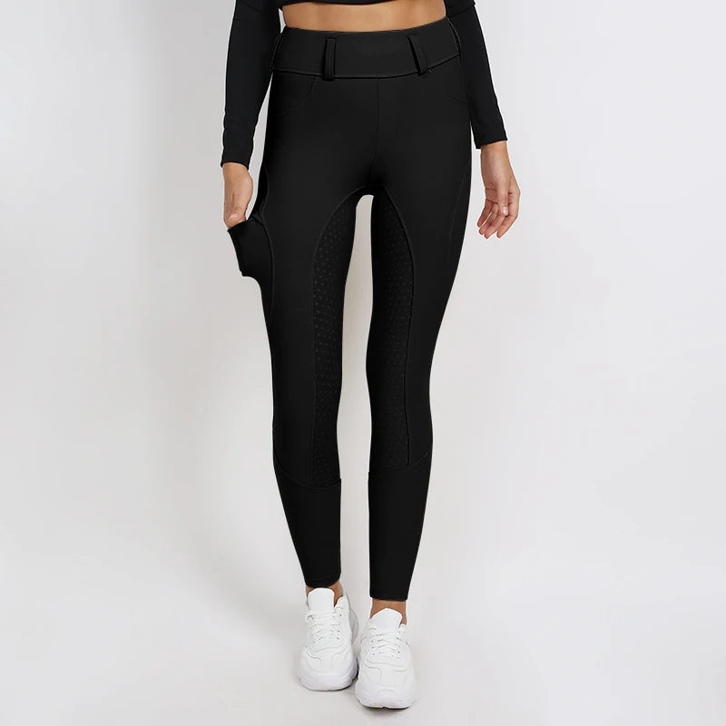Horse Riding Pants  Women Equestrian  Full Seat Silicone Breeches - Ghoddosh