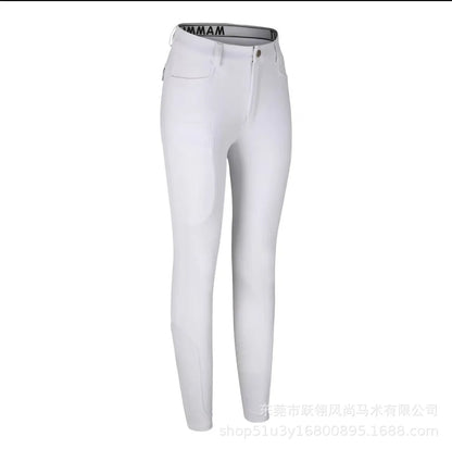Men’s Silicone Knee Patch Riding Breeches – Breathable, Quick-Dry Equestrian Pants @ ghoddosh.com