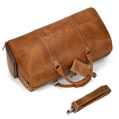 Luxury Genuine cow Leather Equipment Travel Bag - Ghoddosh 