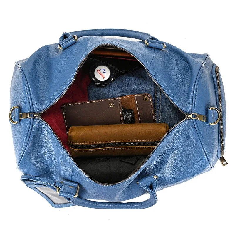 Luxury Genuine Leather Men  Women   Cow Leather Bag - Ghoddosh