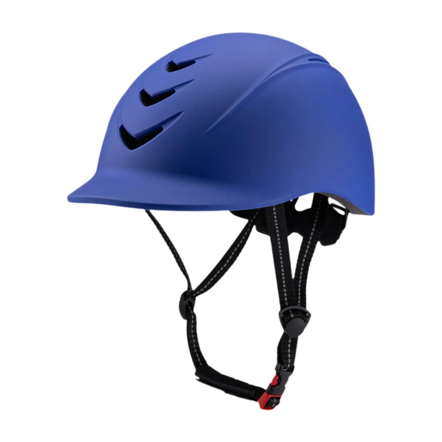 Blue helmet with a white background