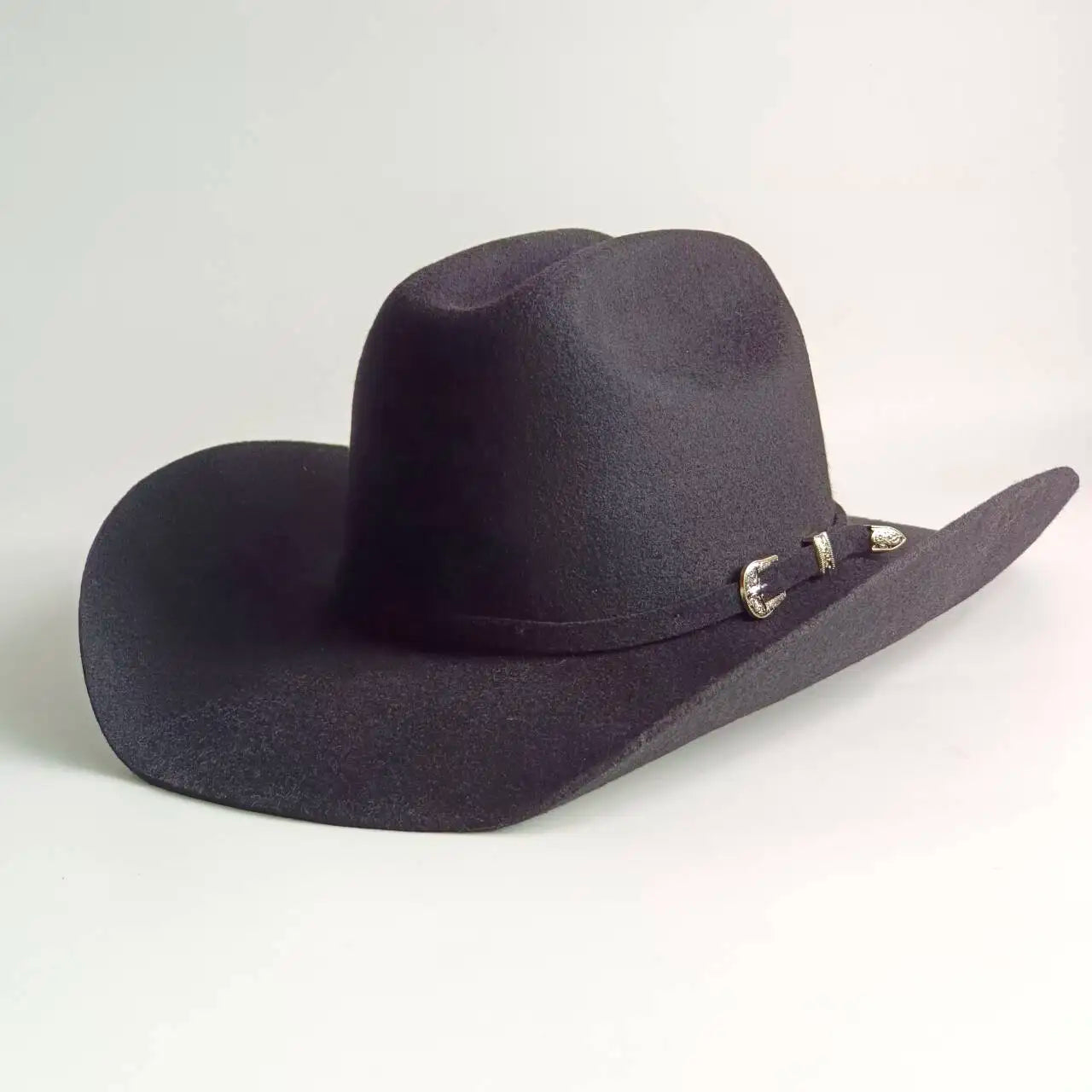 Unisex Vintage Wool Felt Western Cowboy Hat – Wide Brim Jazz Cap @ ghoddosh.com