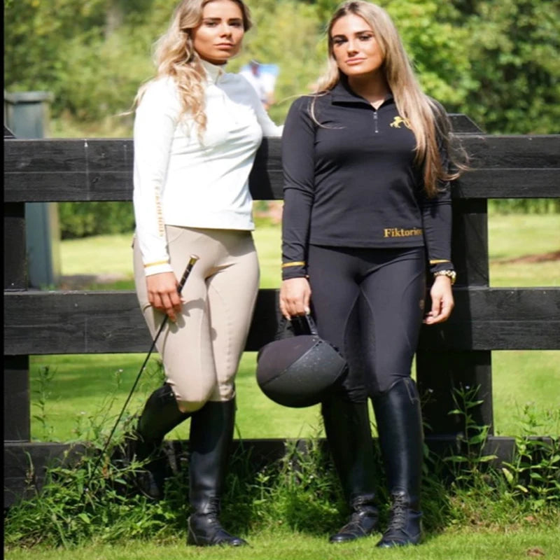 Full Seat Grip Equestrian Breeches with Rider Pocket  /  Women Horse Riding Tights  ghoddosh.com
