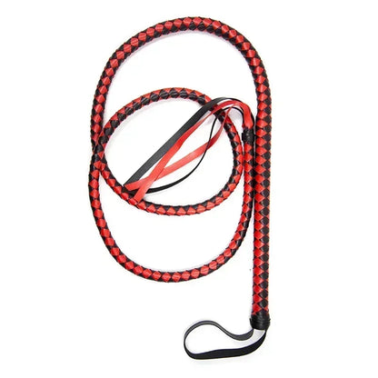 New Black Horse Riding Crop with Stylish Red & Pink Accents - Lightweight & Durable @ghoddosh.com