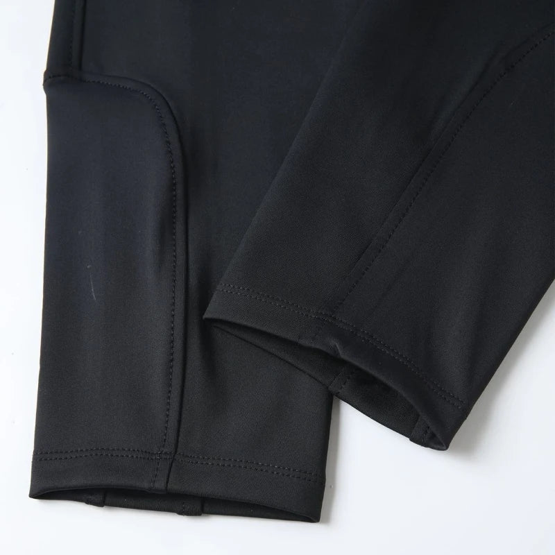 Men’s Silicone Knee Patch Riding Breeches – Breathable, Quick-Dry Equestrian Pants @ ghoddosh.com
