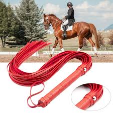 Equestrian Leather Horse Riding Whip With Woven Handle . Ghoddosh 