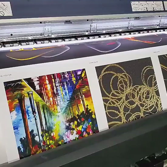 Abstract Art Painting  Horses Canvas manufacturing video 