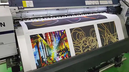 Abstract Art Painting  Horses Canvas manufacturing video 