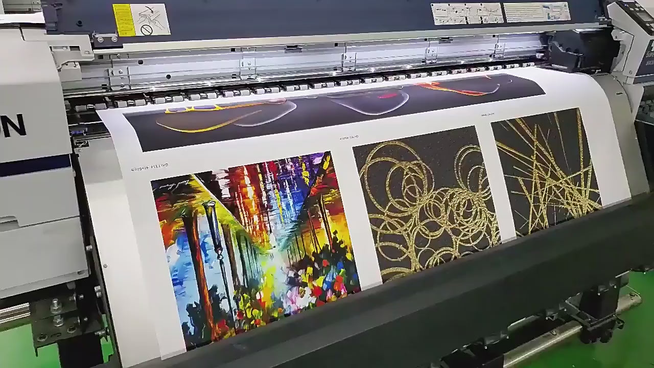 Abstract Art Painting  Horses Canvas manufacturing video 