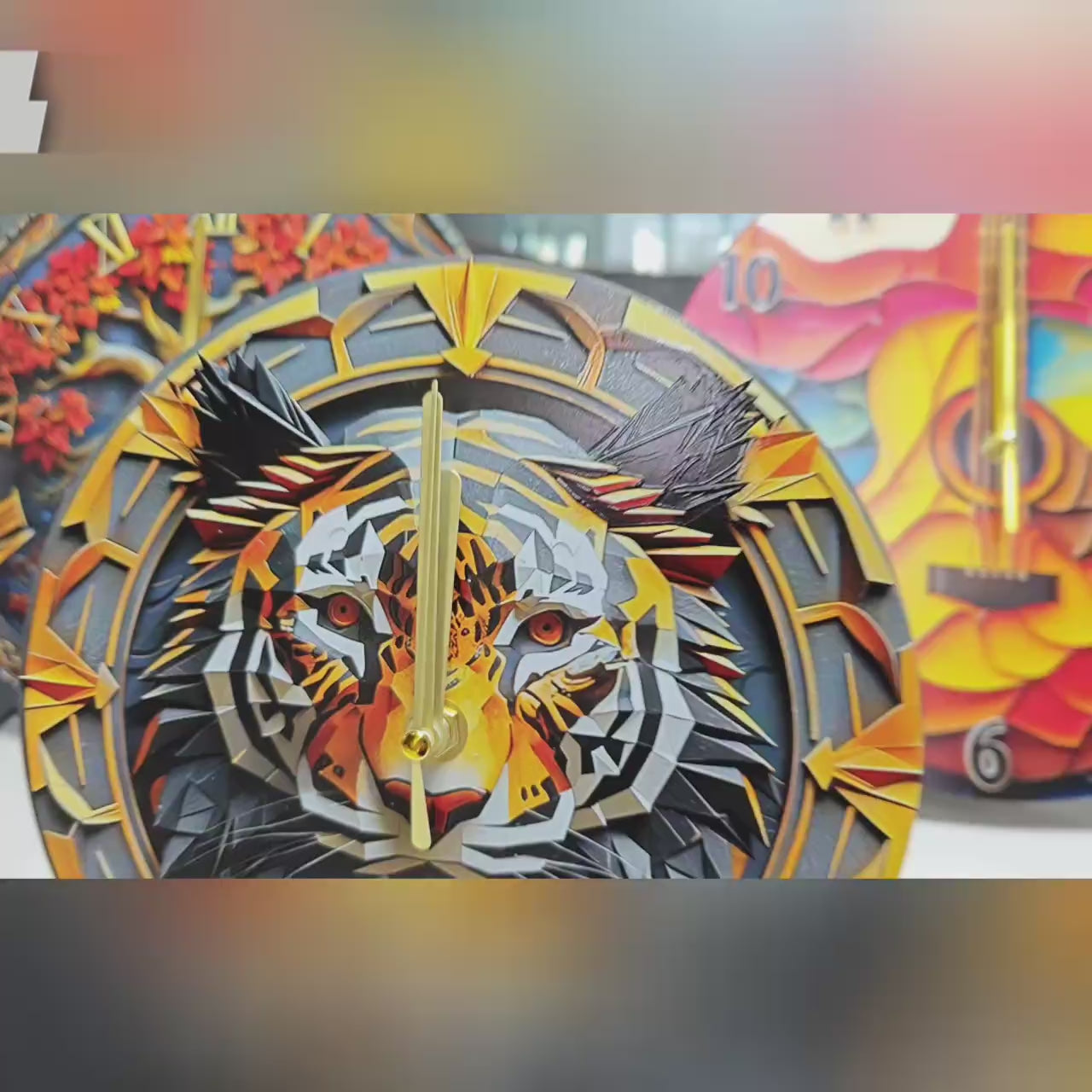 Video of making 2D horse shape wall Clocks