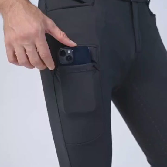 Professional Men's Equestrian Pants / Full Silicone Anti-Slip Horse Riding Pants . Ghoddosh