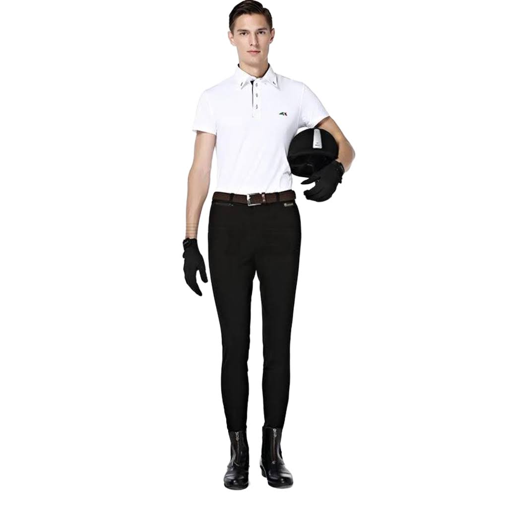 Men Riding breeches / high elastic male Knight knitted nylon pants .Ghoddosh